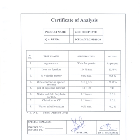 Phụ gia Kẽm phosphate Zn3(PO4)2 cho sản xuất sơn chống gỉ